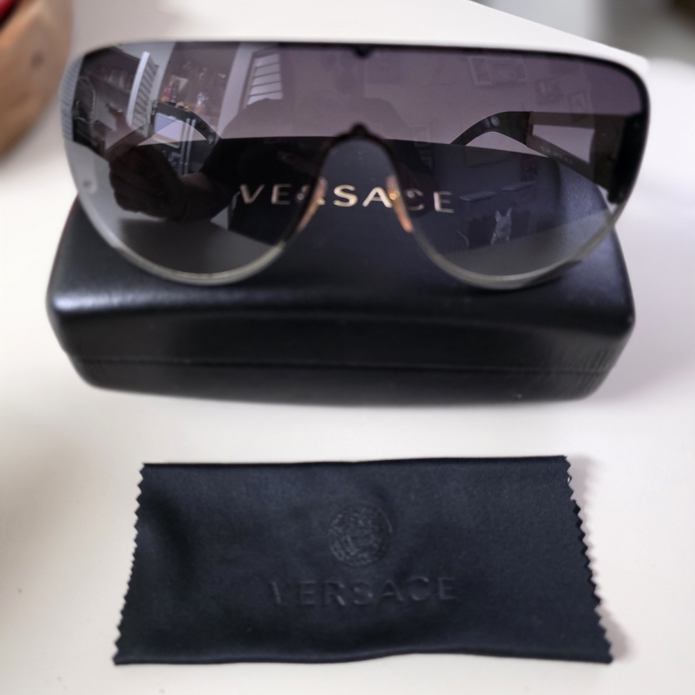 Versace Gray Gradient Sunglasses - image 1